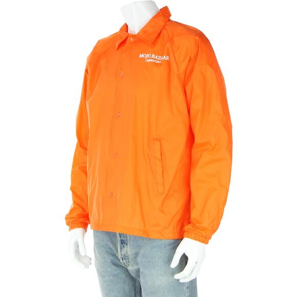 Mojo Bazaar Laboratory Capsule Collection Orange Windbreaker Snap Jacket - Picture 3 of 4